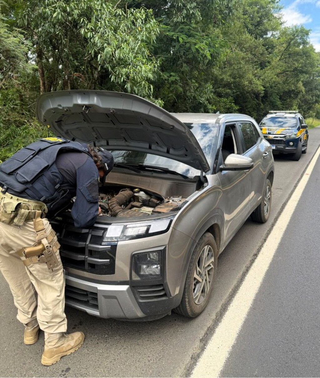 Carro clonado que saiu de Joinville é flagrado na BR-280